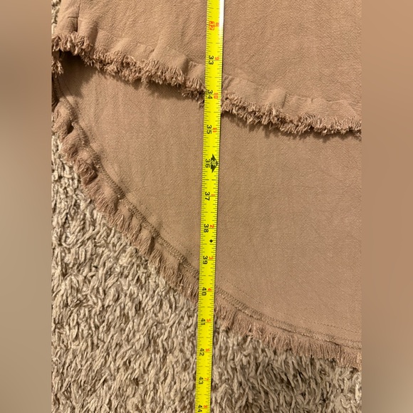 Umgee Tan High-Low Fringe Hem Dress - Picture 11 of 11